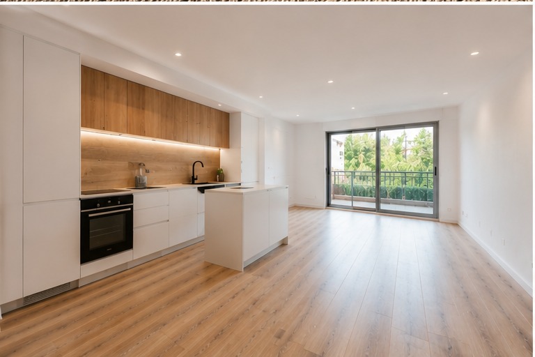Habitatge reformat amb cuina oberta, terra nou i acabats interiors